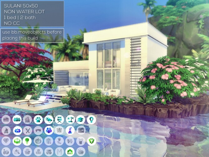 Sims 4 Private Island Villa by Summerr Plays at TSR