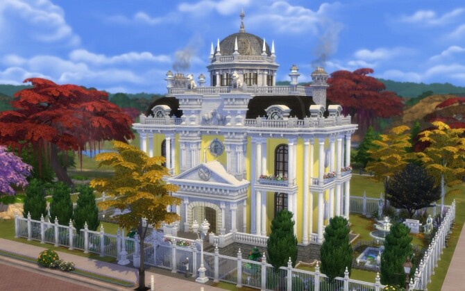Sims 4 Villa Yellow by alexiasi at Mod The Sims
