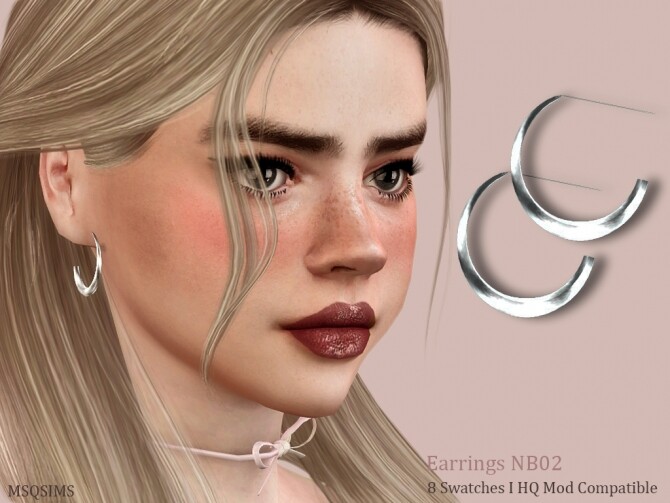 Sims 4 Earrings NB02 at MSQ Sims