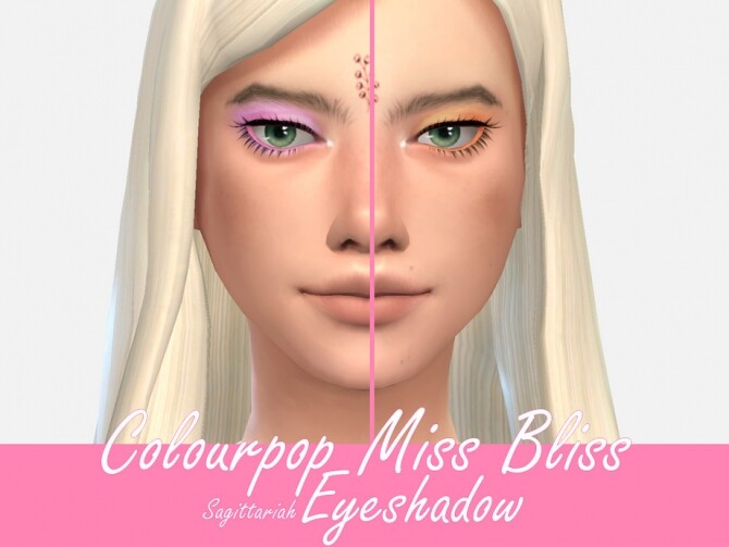 Sims 4 Colourpop Miss Bliss Eyeshadow by Sagittariah at TSR