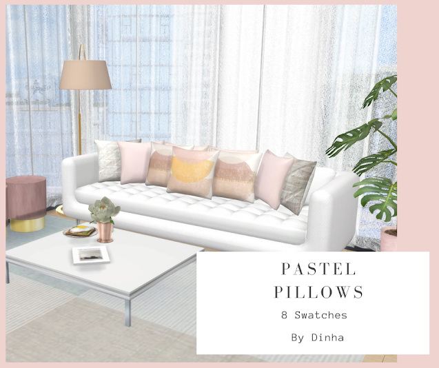 Sims 4 Pastel Pillows at Dinha Gamer