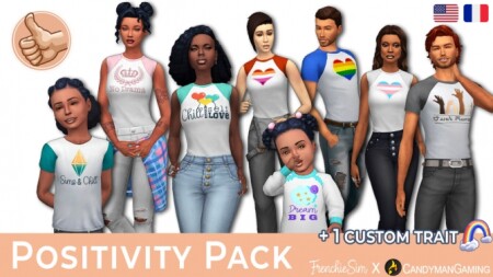 Positivity Fan Pack at Frenchie Sim
