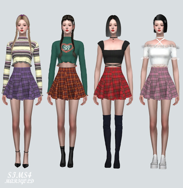 Sims 4 Flare Skirt