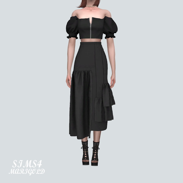 Sims 4 Long Skirt at Marigold