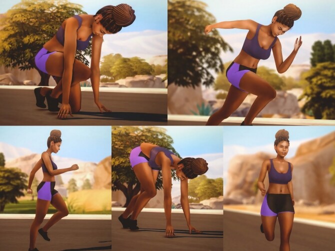 Sims 4 Running Pose Pack at Katverse