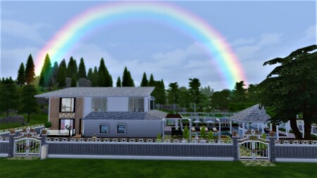 Modern Villa with Nice Garden by gameid245 at Mod The Sims