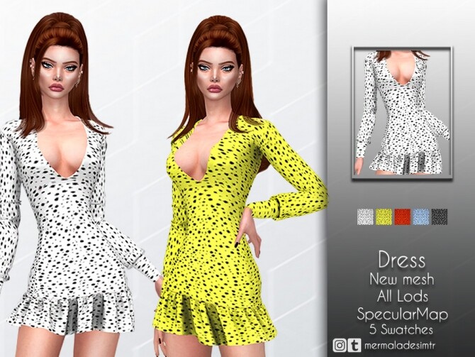 Sims 4 Dress MC53 by mermaladesimtr at TSR