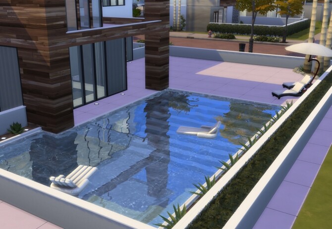 Sims 4 Modern Glass House N.05 by Fivextreme at Mod The Sims
