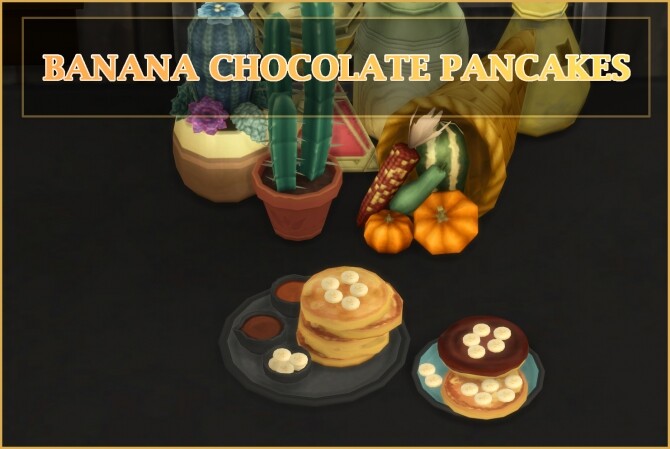Sims 4 Banana Pancakes at Icemunmun