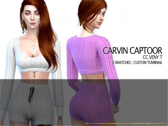 Sims 4 Veny T top by carvin captoor at TSR