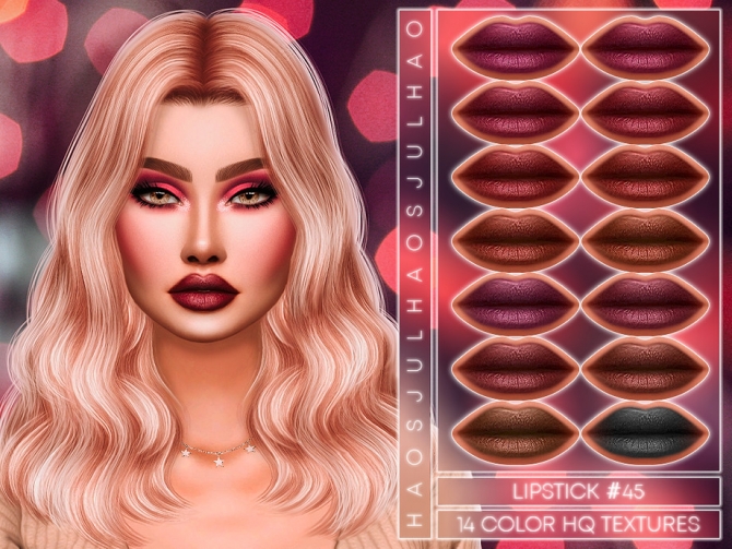 LIPSTICK #45 by JUL_HAOS at TSR » Sims 4 Updates