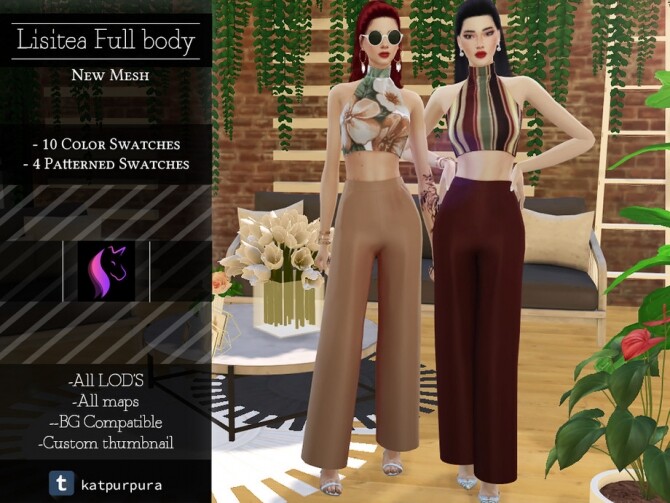 Sims 4 Lisitea Full body by KaTPurpura at TSR