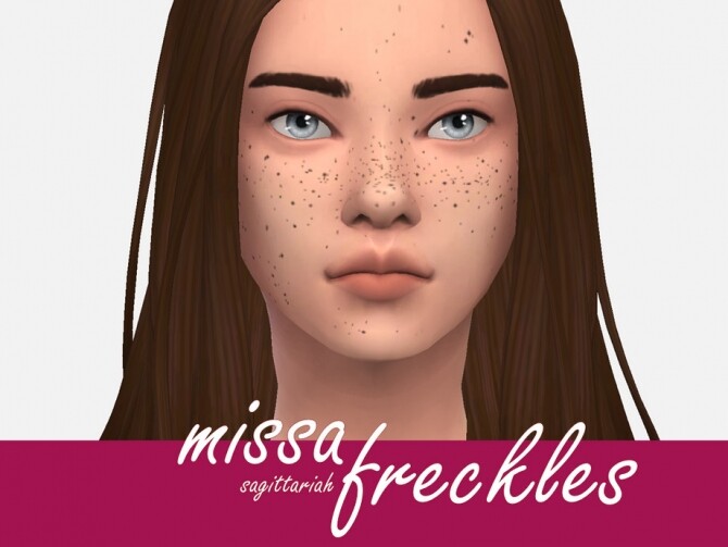 Sims 4 Missa Freckles by Sagittariah at TSR