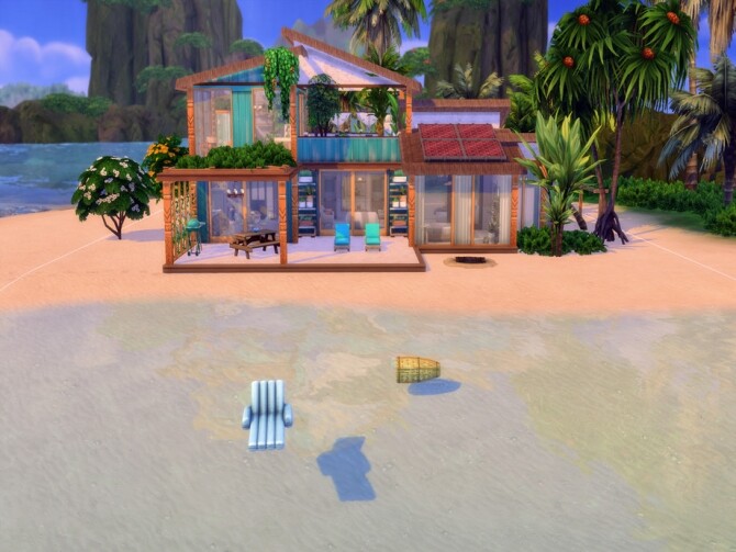 Sims 4 Off Grid Island Style Home by LJaneP6 at TSR