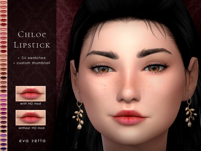 Sims 4 Chloe Lipstick by Eva Zetta at TSR