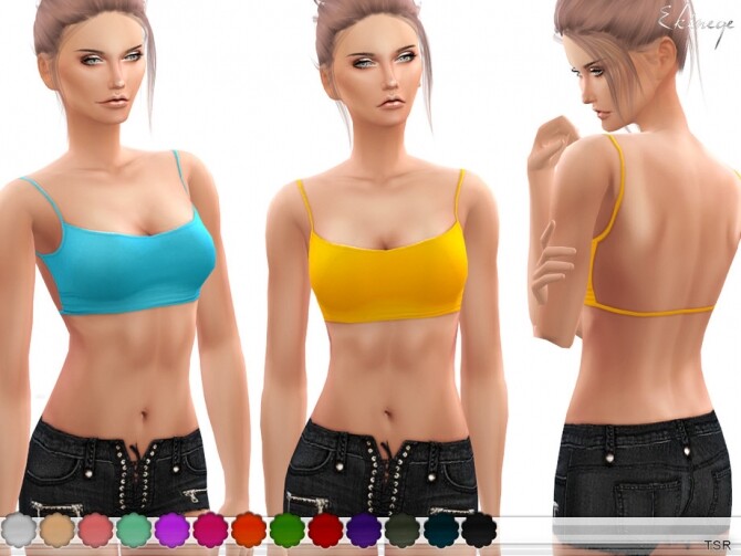 Sims 4 Backless Cami by ekinege at TSR