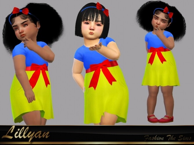 Sims 4 Dress Princess Branca by LYLLYAN at TSR