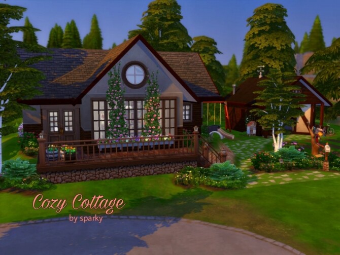 Sims 4 Cozy Cottage by sparky at TSR