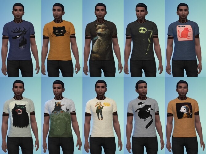 Sims 4 Doubleplusgood tees for two at b5Studio