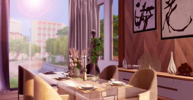 Sims 4 Natalie Dining Room at Lily Sims