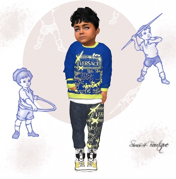 Sims 4 Designer Set for Toddler Boys 0109 at Sims4 Boutique
