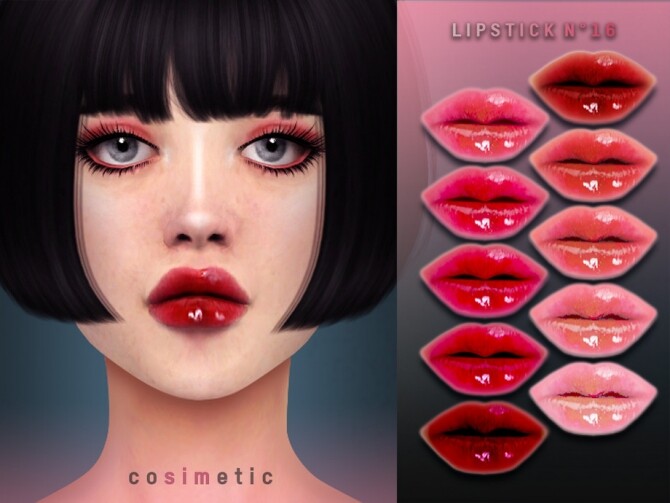 Sims 4 Lipstick N16 by cosimetic at TSR