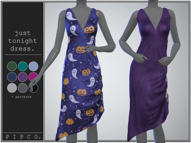 Sims 4 Just tonight dress by pipco at TSR