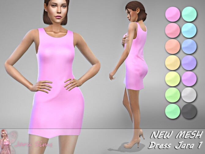 Sims 4 Dress Jara 1 by Jaru Sims at TSR