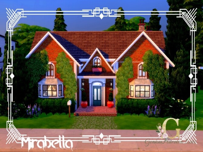 Sims 4 Mirabella home by GenkaiHaretsu at TSR