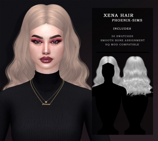 XENA, ELISE & RILEY HAIRS at Phoenix-Sims » Sims 4 Updates