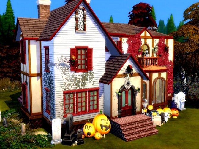Sims 4 Spooky home by GenkaiHaretsu at TSR