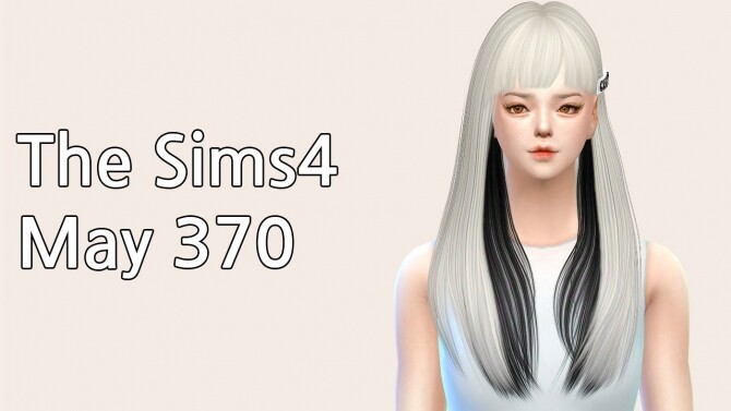 Sims 4 Hair 370 F at May Sims