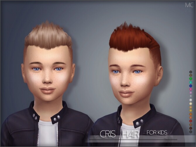 Sims 4 Cris Hair Kids by mathcope at TSR