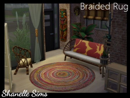 Braided Boho Circle Shape Rug by shanelle.sims at TSR