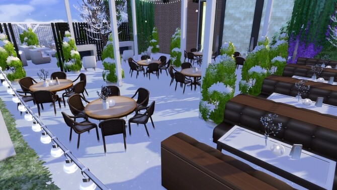 Sims 4 Starry Sky Restaurant by Viktoriya9429 at Mod The Sims