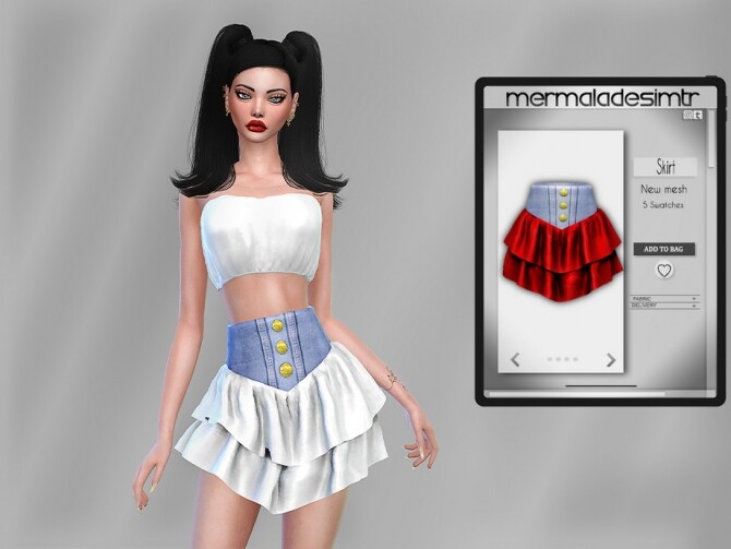 Sims 4 Skirt MC81 by mermaladesimtr at TSR