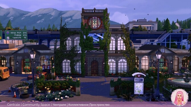 Sims 4 Centrale Community Space at MikkiMur