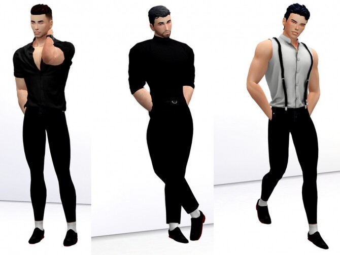 Sims 4 Models Men Pose Pack by Beto ae0 at TSR