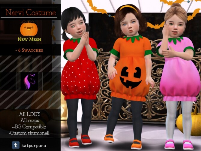 Sims 4 Narvi Halloween Costume by KaTPurpura at TSR