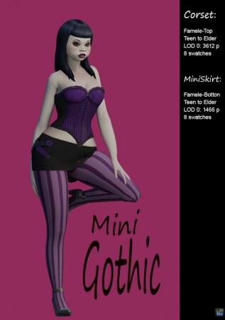 MiniGothic set by Guala at Mod The Sims