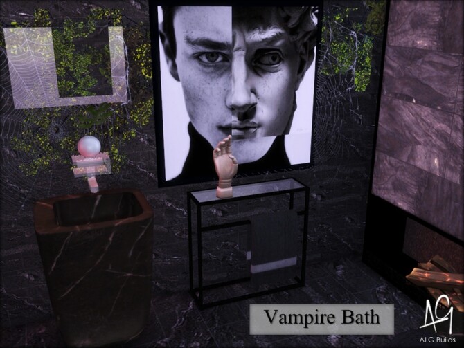 Sims 4 Vampire Bath by ALGbuilds at TSR