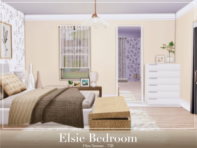 Sims 4 Elsie bedroom by Mini Simmer at TSR