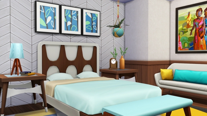 GRANDPARENTS’ MID-CENTURY MODERN HOME at Aveline Sims » Sims 4 Updates