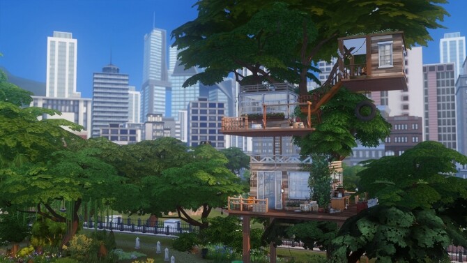Sims 4 Off The Grid Treehouse at Harrie