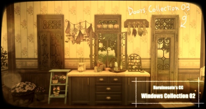Sims 4 Windows Collection 02 at Haruinosato’s CC