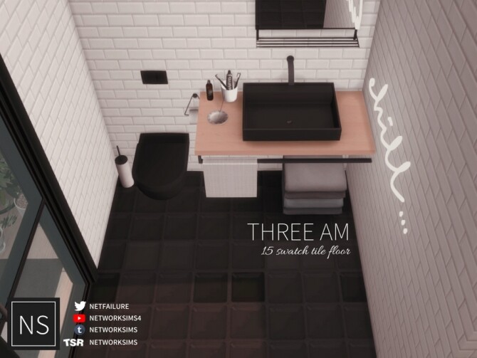 Sims 4 Three AM Tile Floor by Networksims at TSR