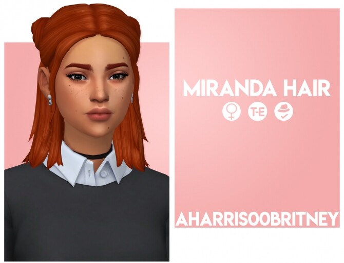 Sims 4 Miranda Hair at AHarris00Britney