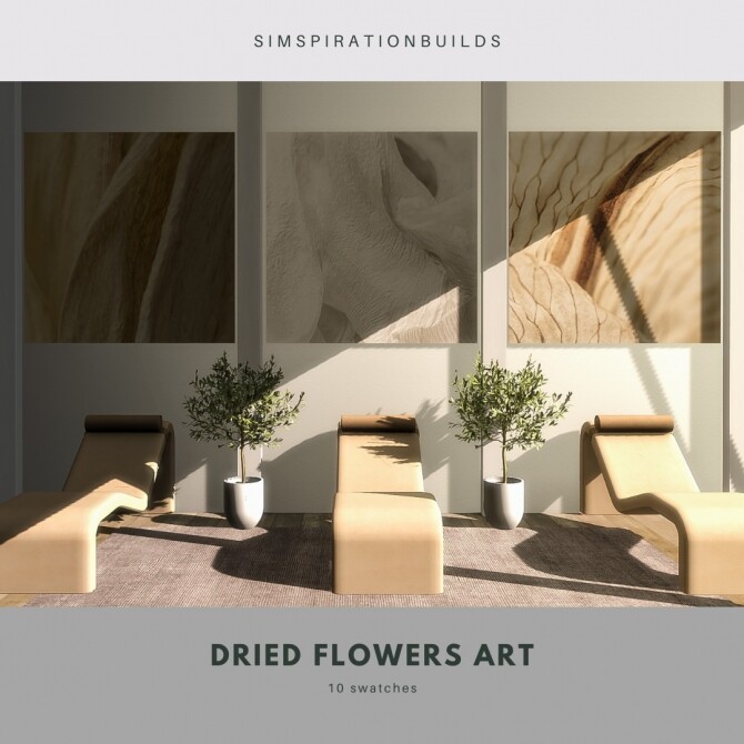 Sims 4 Dried Flowers Art at Simspiration Builds