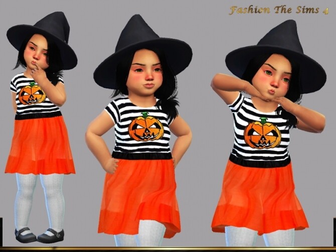 Sims 4 Dress Bia baby by LYLLYAN at TSR