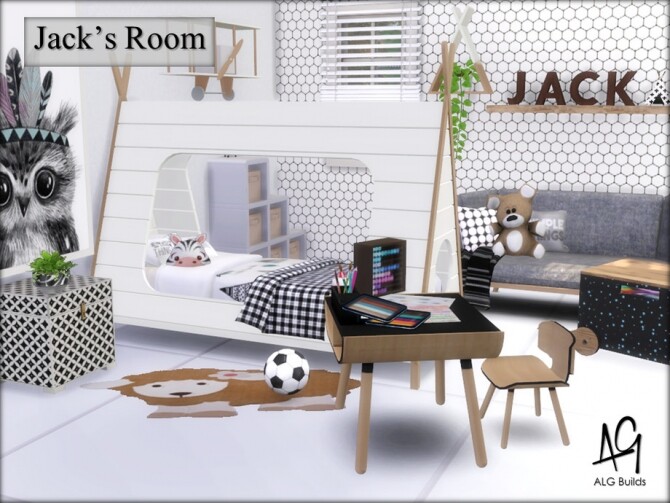 Sims 4 Jacks Room by ALGbuilds at TSR